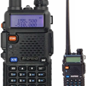 Baofeng UV-5R Dual Band Two-Way Radio Walkie Talkie – VHF/UHF Handheld Transceiver Range up to 5km