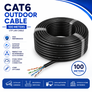 CAT6 Outdoor UTP LAN Cable – 100 Meters