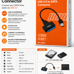 Frontech NC-0038 USB 3.0 to SATA Connector
