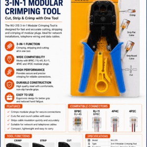 WJ-315 3-in-1 Modular Crimping Tool