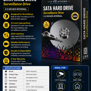 Krystal SATA 3.5-Inch Internal Surveillance Hard Drive