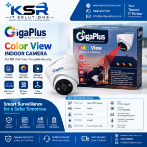 GigaPlus Color View Full HD Indoor CCTV Camera