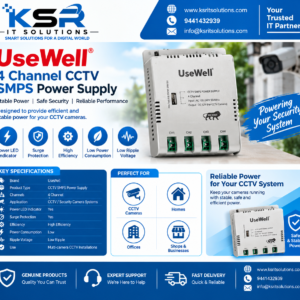 Product Name: UseWell 4 Channel CCTV SMPS Power Supply
