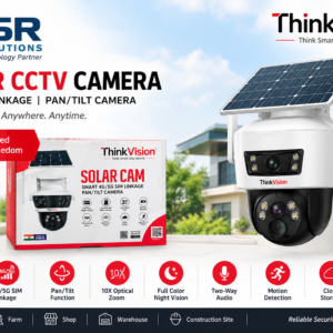 Product Name: ThinkVision Solar CCTV Camera – 4G/5G SIM Linkage Pan/Tilt Camera